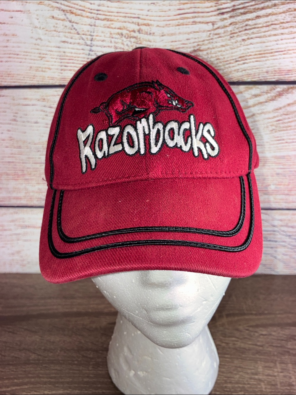 Pre Owned Red Kids Arkansas Razorbacks Cap by Captivating Headgear